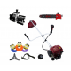 Motocoasa pe benzina DDT-1000L, 4 Timpi, 7 Cp, 62 cc, 9000 Rpm, 3 accesorii incluse , 3 fire trimmer, 1 adaptor drujba, 1 prasitoare model 1