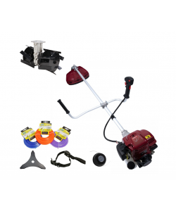 Motocoasa pe benzina DDT-1000L, 4 Timpi, 7 Cp, 62 cc, 9000 Rpm, 3 accesorii incluse , 3 fire trimmer, 1 prasitoare model 2