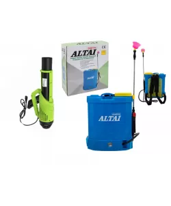 POMPA DE STROPIT CU ACUMULATOR ALTAI BY CAMPION, 16L, 4 BAR, 3 DUZE INCLUSE, VERMOREL+ ATOMIZOR ELECTRIC PORTABIL 30W POMPA DE STROPIT CU ACUMULATOR ALTAI BY CAMPION, 16L, 4 BAR, 3 DUZE INCLUSE, VERMOREL+ ATOMIZOR ELECTRIC PORTABIL 30W