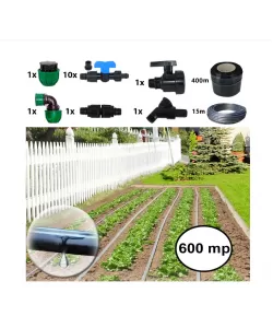 Sistem irigare prin picurare pentru gradina 600 mp