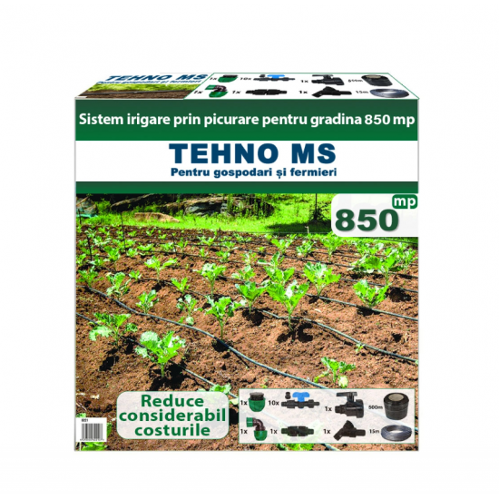 Sistem irigare prin picurare pentru gradina 850 mp