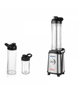 Blender inox pentru smoothies ZILAN ZLN-0504, 350 W, 3 recipiente 600ml/600ml/300ml Blender inox pentru smoothies ZILAN ZLN-0504, 350 W, 3 recipiente 600ml/600ml/300ml