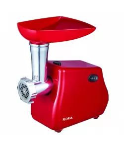 Masina de tocat carne FLORIA ZLN-2386, Rosu Putere 1300W, Accesorii umplut carnati, Functie revers, 1.6kg/min Masina de tocat carne FLORIA ZLN-2386, Rosu Putere 1300W, Accesorii umplut carnati, Functie revers, 1.6kg/min