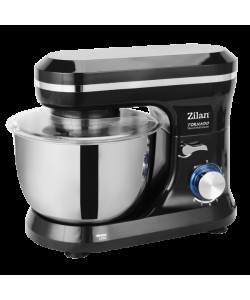 Mixer cu bol din inox ZILAN ZLN-1215, 1000 W, Bol 4.5 L inox, 8 Viteze, Negru