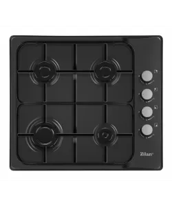 Plita incorporabila Zilan ZLN-0041,Negru Gaz gpl sau natural, Aprindere electrica, 4 arzatoare, 60x50 cm, Email, Plita incorporabila Zilan ZLN-0041,Negru Gaz gpl sau natural, Aprindere electrica, 4 arzatoare, 60x50 cm, Email,