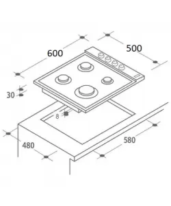 Plita incorporabila Zilan ZLN-0041,Negru Gaz gpl sau natural, Aprindere electrica, 4 arzatoare, 60x50 cm, Email, Plita incorporabila Zilan ZLN-0041,Negru Gaz gpl sau natural, Aprindere electrica, 4 arzatoare, 60x50 cm, Email,