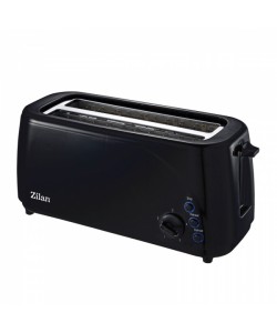 Prajitor paine dublu Zilan ZLN-2713, Negru, 1400W, 5 grade rumenire si functii multiple