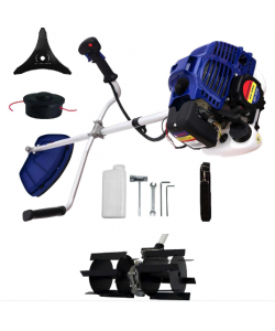 Set Motocoasa Micul Fermier GF-1310, 3.4CP + Cap Prasitoare + 2 Sisteme Taiere, model nou