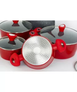 Set oale 9 piese, Zilan ZLN-3260, Material aluminiu, Interior granit, Compatibil inductie Set oale 9 piese, Zilan ZLN-3260, Material aluminiu, Interior granit, Compatibil inductie