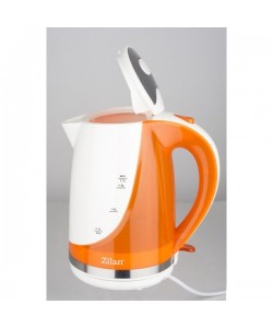 Cana electrica ZILAN ZLN-1303, Capacitate 1.7L, 1850-2200W, Baza rotativa,Portocaliu