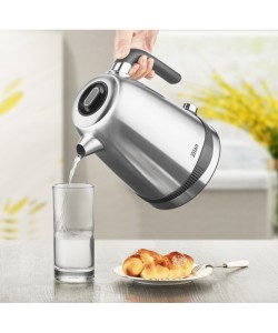 Fierbator electric din Inox Zilan ZLN-1000 digital, 2200 W, control temperatura 40 - 100 C, 7 niveluri intre 40 - 100 grade celsius si functie de mentinere a temperaturii