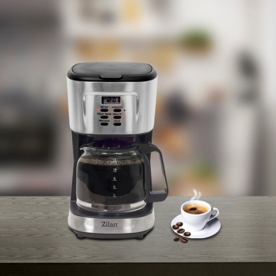 Filtru cafea digital Zilan ZLN-1440, 900 W, 1.5 l, programare si amanare