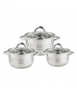 Set oale Floria ZLN-4083, 6 piese, pentru toate sursele de caldura, Inox