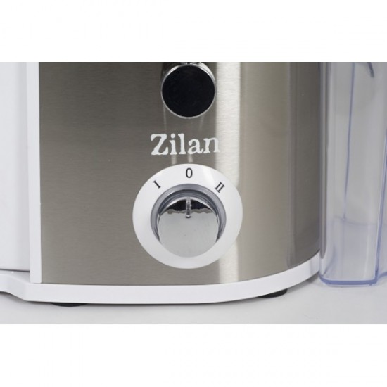 Storcator legume fructe ZILAN ZLN-7979,Alb Putere 800 W, Recipient colectare pulpa 1.6L, Pahar gradat colectare suc 0.75L, Tub de alimentare