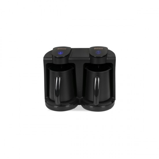 Aparat pentru preparat cafea turceasca dublu Zilan ZLN1291 Negru, Putere 400-400W, Capacitate 250-250ml