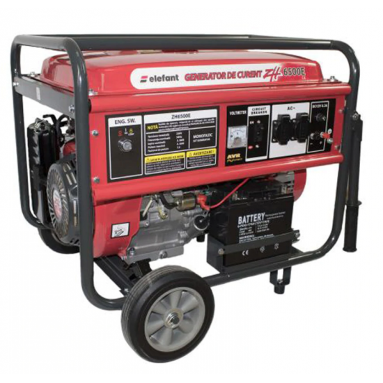 Generator curent Elefant ZH6500E pe benzina in 4 timpi, 13CP, 5000W Generator curent Elefant ZH6500E pe benzina in 4 timpi, 13CP, 5000W