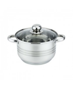 Oala Zilan ZLN-7260 inox cu capac diametru 26 cm, capacitate 8 L