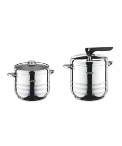 Pachet Oala sub presiune inox ZLN-0676 FLORIA 5L + 7L