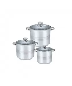 Set oale Floria ZLN-4045, 6 piese, pentru toate sursele de caldura, Inox Set oale Floria ZLN-4045, 6 piese, pentru toate sursele de caldura, Inox