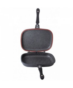 Tigaie dubla ZILAN ZLN-9522,culoare negru Diametru 30 cm, garnitura silicon rezerva