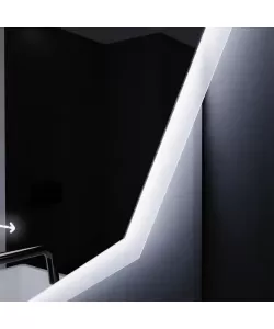 Oglinda LED Senzor Judith Sistem Dezaburire Ceas Temperatura 70x70 cm Colectia Marcello Funghi Oglinda LED Senzor Judith Sistem Dezaburire Ceas Temperatura 70x70 cm Colectia Marcello Funghi