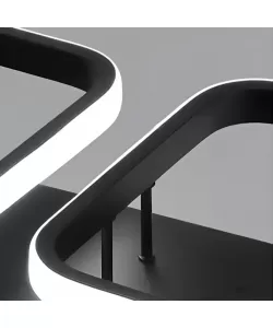 Lustra LED Yoshina 50W Negru