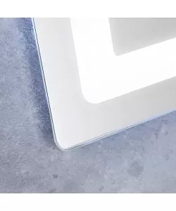 Oglinda LED Senzor Vetro, cu functie Dezaburire si Ceas 60x80 cm, colectia Marcello Funghi Oglinda LED Senzor Vetro, cu functie Dezaburire si Ceas 60x80 cm, colectia Marcello Funghi