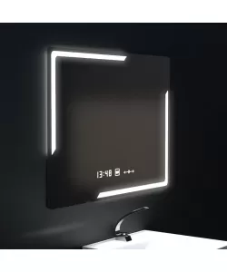 Oglinda LED Senzor Mariah Sistem Dezaburire Ceas Temperatura 80x60 cm Colectia Marcello Funghi Oglinda LED Senzor Mariah Sistem Dezaburire Ceas Temperatura 80x60 cm Colectia Marcello Funghi