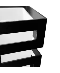 Lustra Vanja, 4*E27, Negru, Metal si Lemn