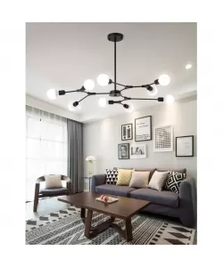 Lustra Theta 9XE27 Negru