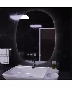 Oglinda LED Senzor Ranya Sistem Dezaburire Ceas Temperatura 60x80 cm Colectia Marcello Funghi Oglinda LED Senzor Ranya Sistem Dezaburire Ceas Temperatura 60x80 cm Colectia Marcello Funghi