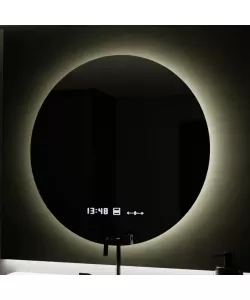Oglinda LED Senzor Mariana Sistem Dezaburire Ceas Temperatura 80x80 cm Colectia Marcello Funghi Oglinda LED Senzor Mariana Sistem Dezaburire Ceas Temperatura 80x80 cm Colectia Marcello Funghi
