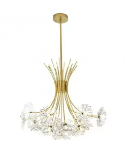 Candelabru Cristal Zetos 13XG4 Auriu Candelabru Cristal Zetos 13XG4 Auriu