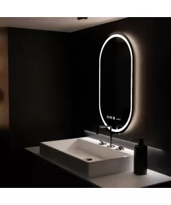 Oglinda LED Touch Aurora, cu functie Dezaburire 50x80 cm, colectia Marcello Funghi Oglinda LED Touch Aurora, cu functie Dezaburire 50x80 cm, colectia Marcello Funghi