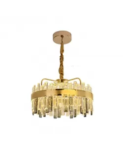 Candelabru LED Achim cu Telecomanda, 120W, DImabil, Diametru 50cm, Auriu