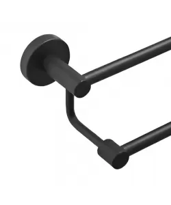 Suport Dublu Prosop Negru GJ/203B