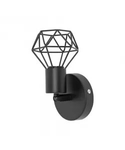 Aplica Adena 1x E27 Negru