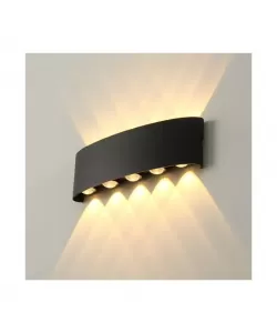 Aplica Adonis Exterior, 10W, Negru, 3000K