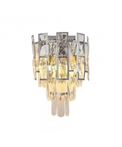 Aplica Cristal Amara 2x E27 Argintiu