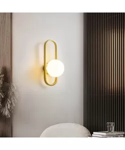 Aplica Amena 1x E14 Alb Auriu Aplica Amena 1x E14 Alb Auriu