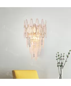 Aplica Cristal Arzu 2x E27 Auriu