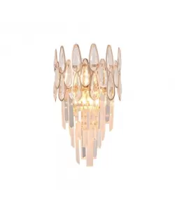 Aplica Cristal Arzu 2x E27 Auriu