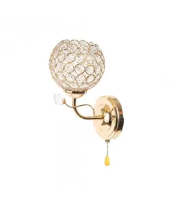 Aplica Atena, 1*E27, Metal si Cristal, Auriu Aplica Atena, 1*E27, Metal si Cristal, Auriu