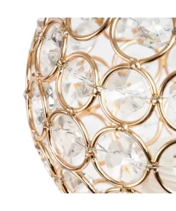 Aplica Atena, 1*E27, Metal si Cristal, Auriu