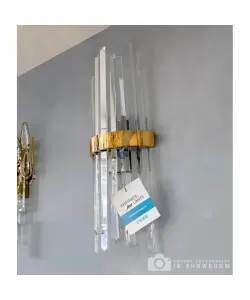 Aplica Calia, 2*E27, Cristal, Auriu