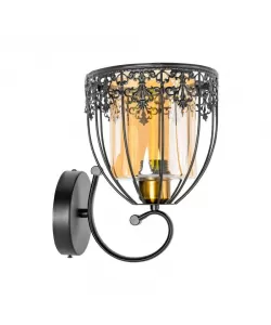 Aplica Canaan, 1*E27, Metal, Negru