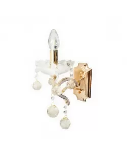 Aplica Cristal Angel 1x E14 Alb Auriu