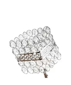 Aplica Catrina, 1*E27, Metal si Cristal, Patrat, Crom