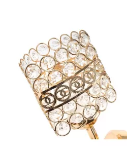 Aplica Catrina Cristal, 1*E27, Metal, Auriu