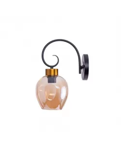 Aplica Clopot 1x E27 Negru Auriu